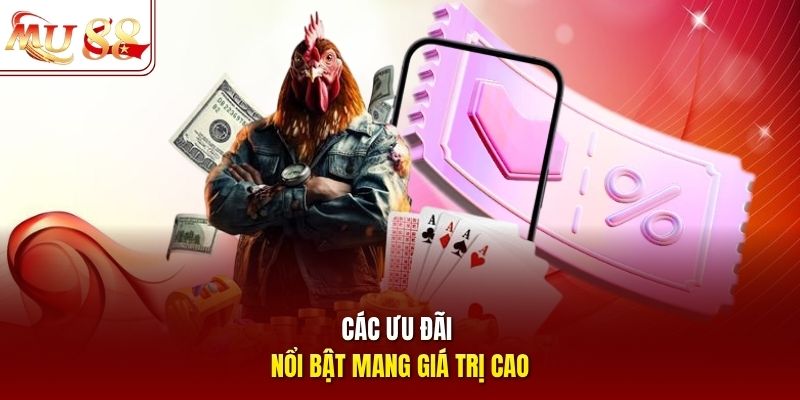 Các ưu đãi nổi bật mang giá trị cao